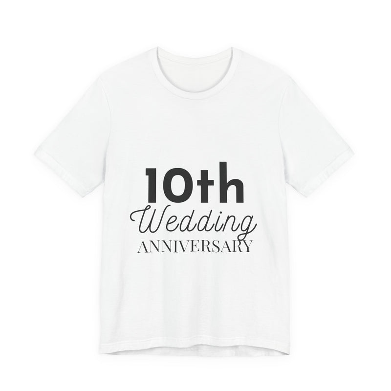 10th Wedding Anniversary T-Shirt - Anniversary Gift for Couples