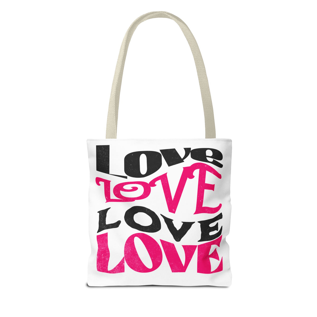 Love Typography - Romantic Tote Bag