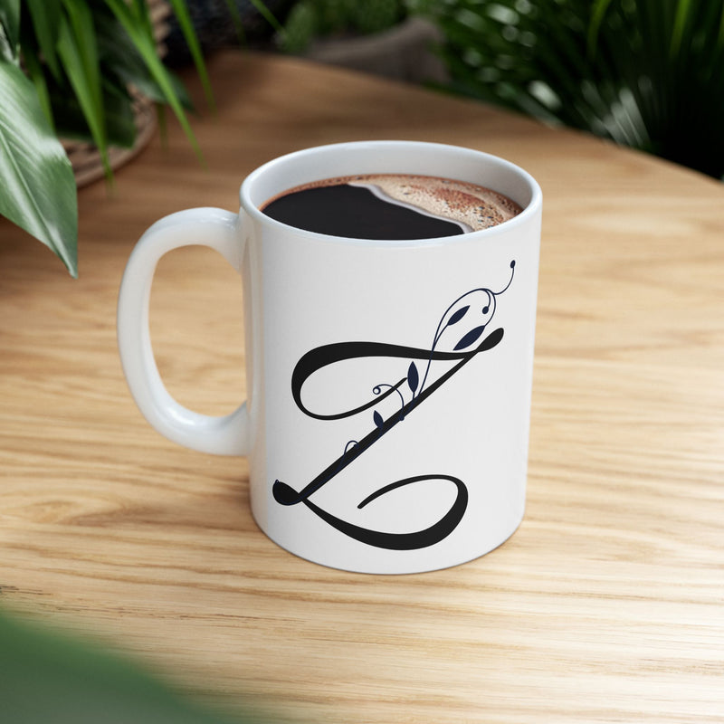 Letter "Z" Decorative Monogram Design Coffee Mug