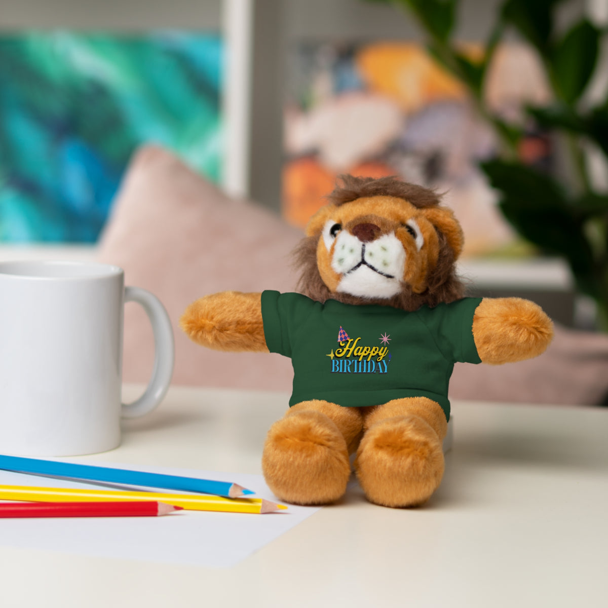 Happy Birthday -  Stuffed Animals with Tee