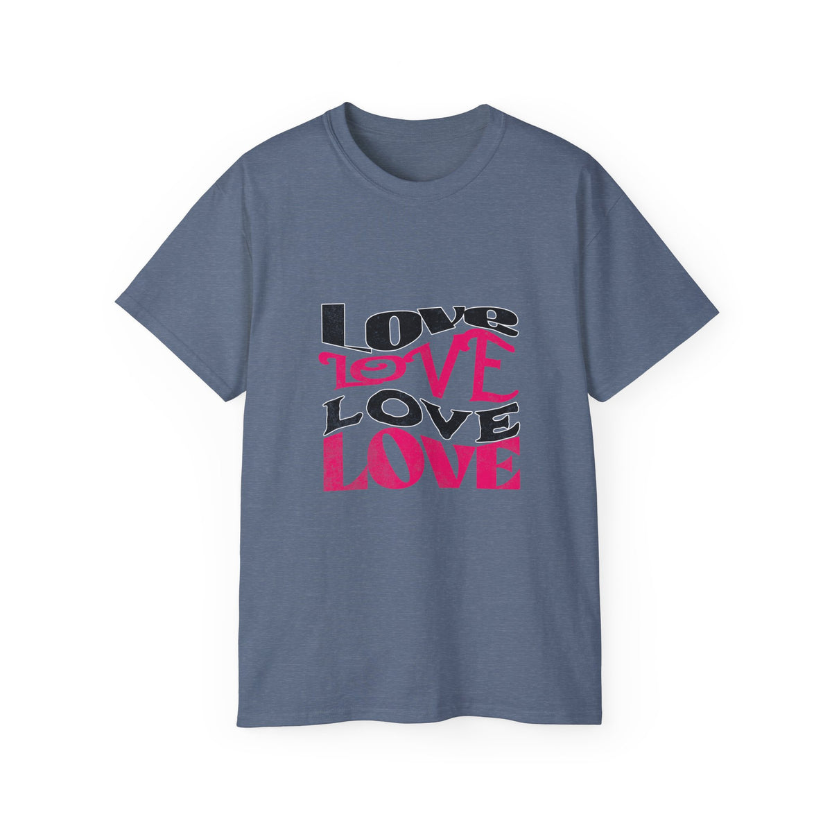 Love Typography T-Shirt - Romantic Unisex Ultra Cotton Tee