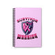 Survivor Warrior Notebook — Pink Ribbon Breast Cancer Journal