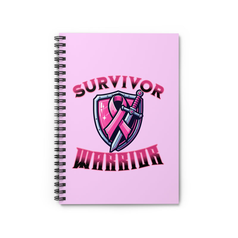 Survivor Warrior Notebook — Pink Ribbon Breast Cancer Journal