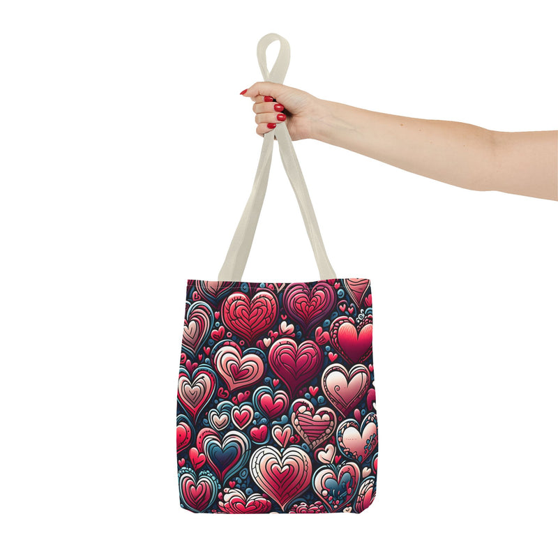 Decorative Heart Pattern - Romantic Tote Bag
