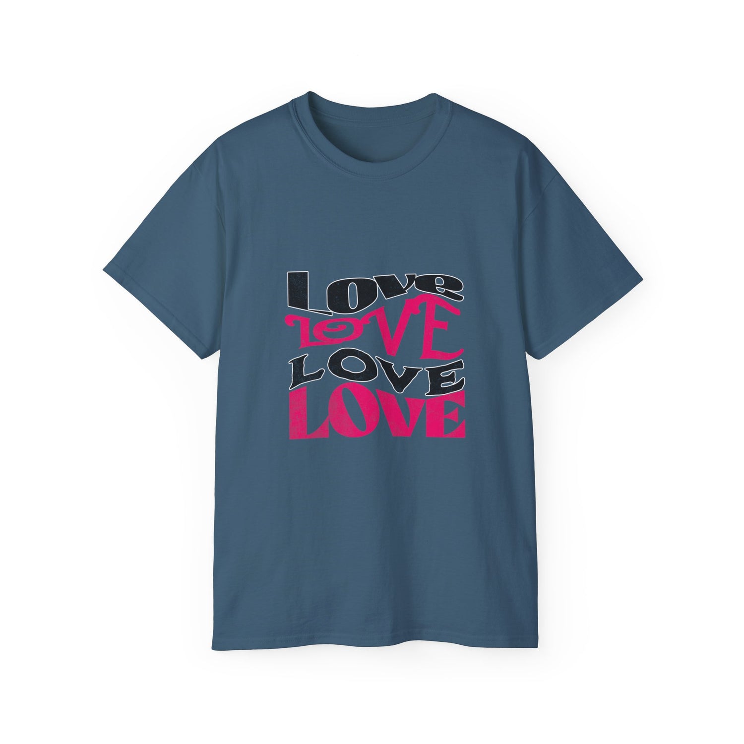 Love Typography T-Shirt - Romantic Unisex Ultra Cotton Tee