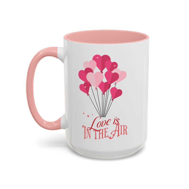 Love is In the Air - Romantic Accent Coffee Mug (11, 15oz)