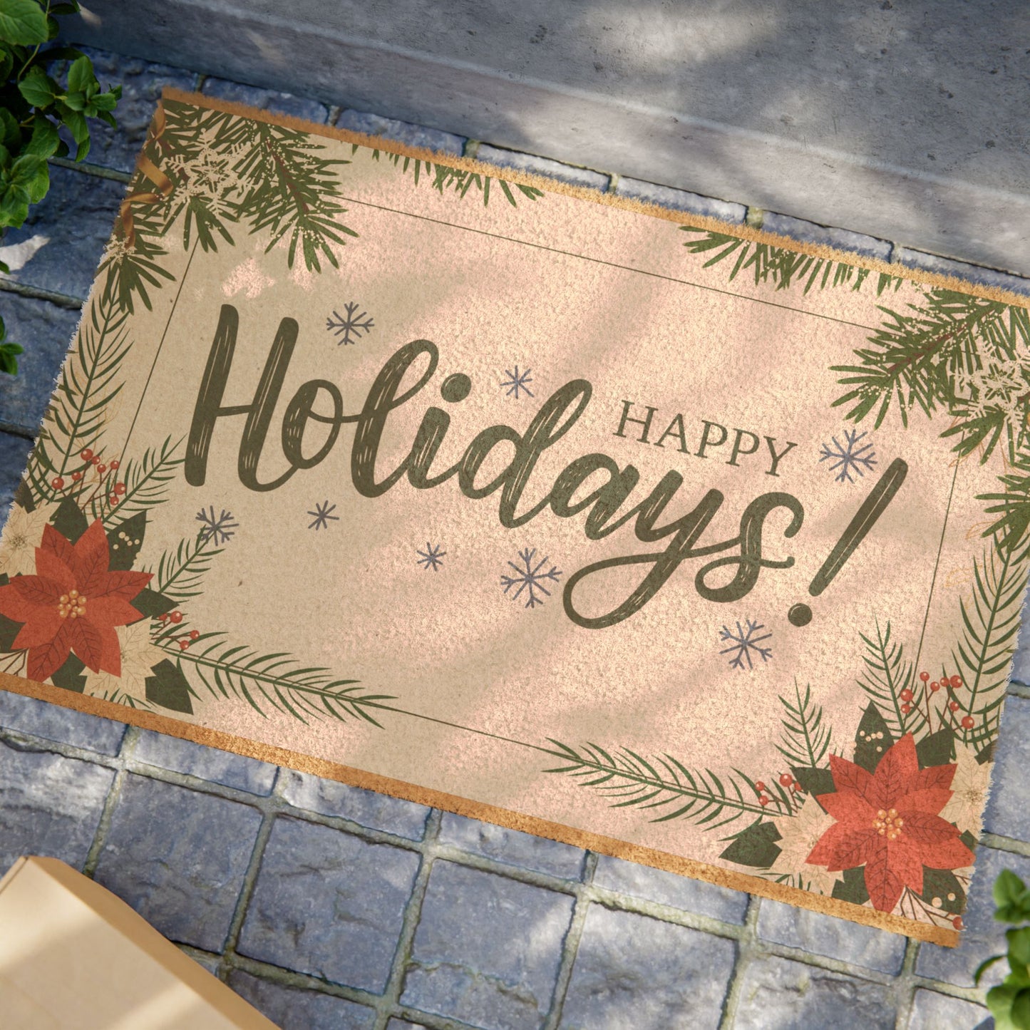 Happy Holidays Doormat