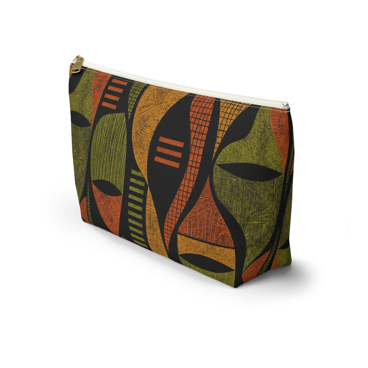Retro Abstract Geometric Accessory Pouch