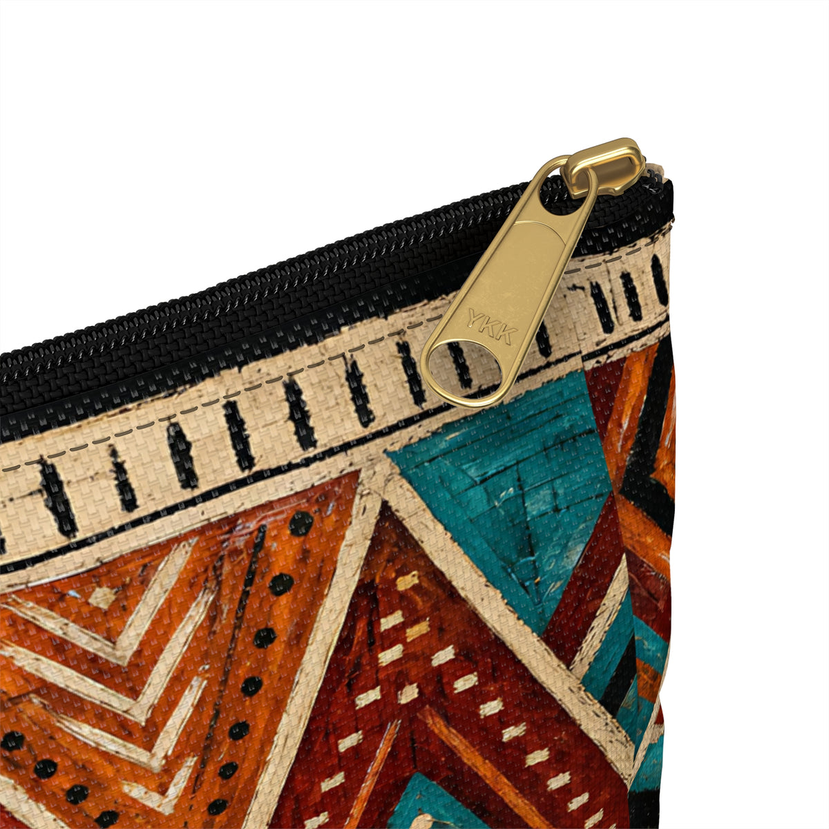 Abstract Geometric Warrior Pattern Accessory Pouch