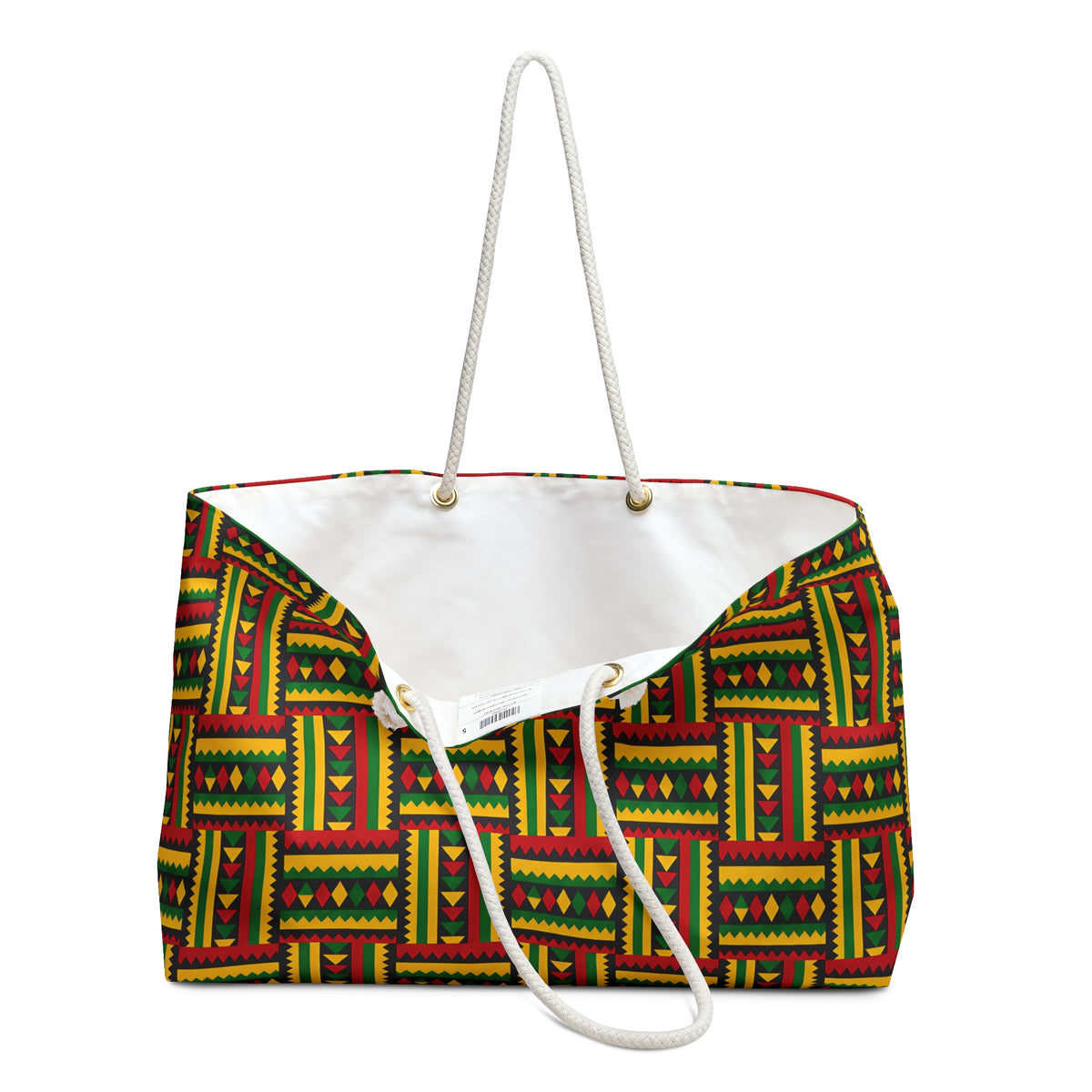 Kente Pattern Weekender Bag