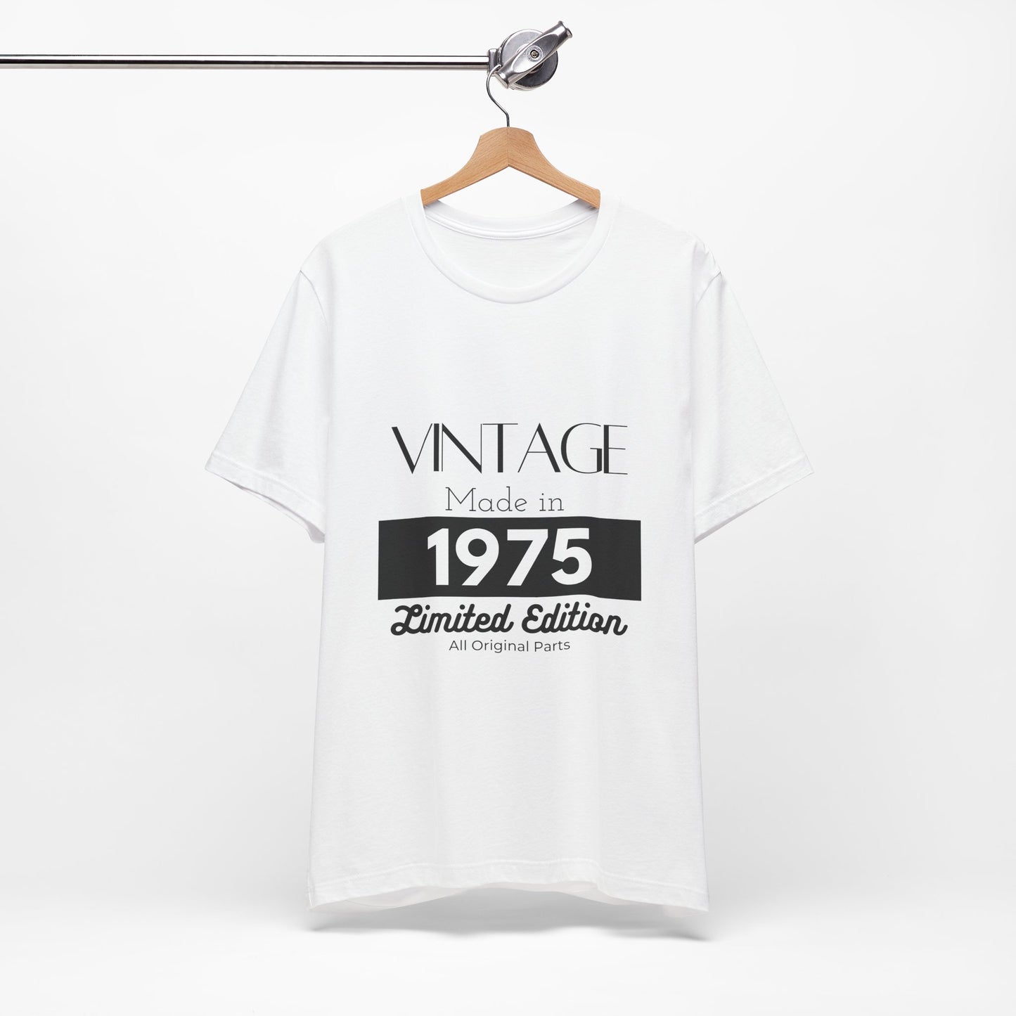 Personalized Custom Year "Vintage Limited Edition" Birthday Unisex Jersey Short Sleeve Tee