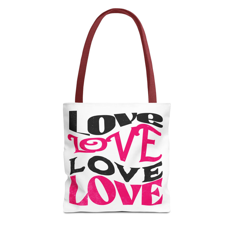 Love Typography - Romantic Tote Bag