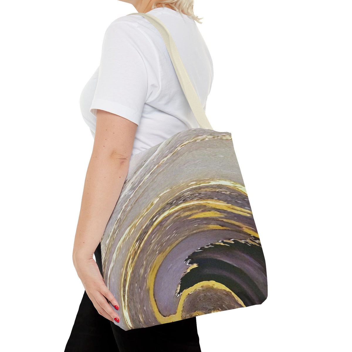 Marble Swirl Tote Bag (AOP)