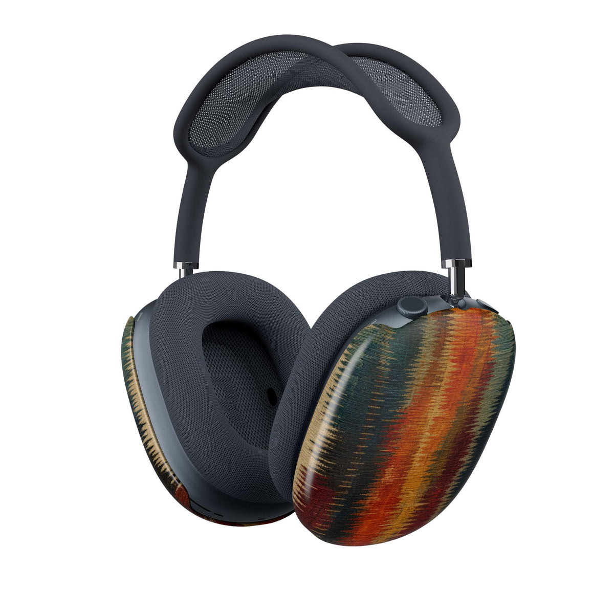 Sunset Stripe AirPods Max Covers — Boho Tribal Pattern Headphone Skins