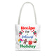 Recipe for a Delicious Holiday Tote Bag - Christmas Baking Gift