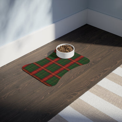 Festive Christmas Stripes Pet Feeding Mats