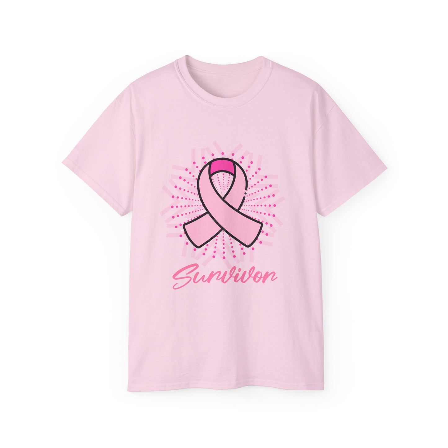 Breast Cancer Survivor Pink Ribbon Ultra Cotton T-Shirt