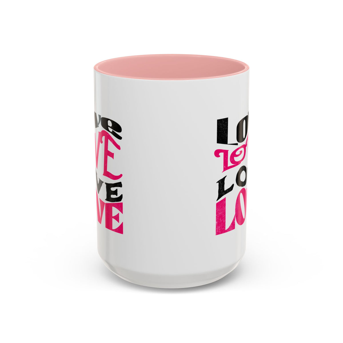 Love Typography - Romantic Coffee Mug (11, 15oz)