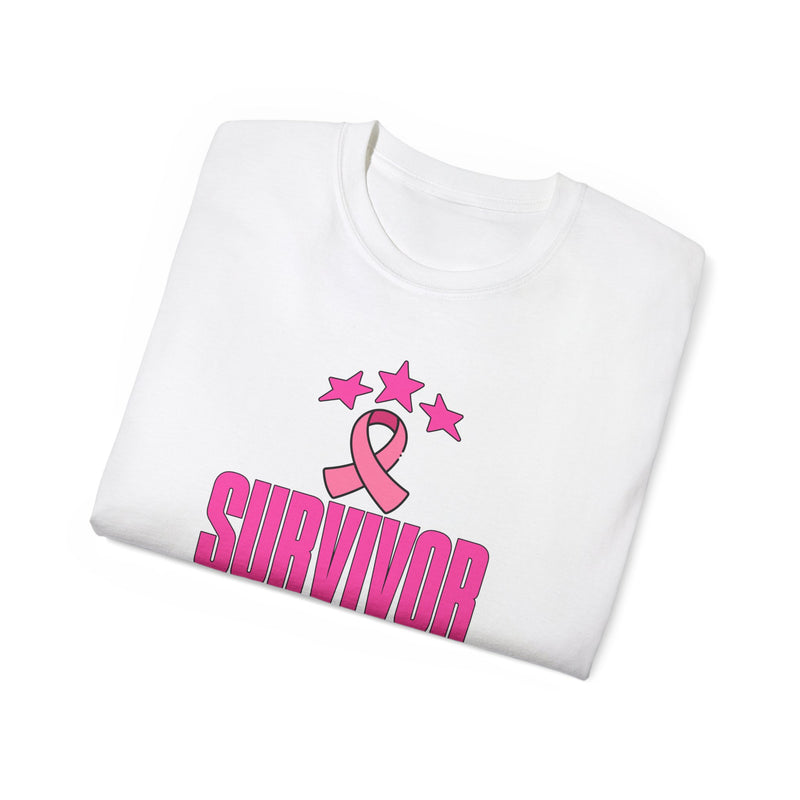 Survivor Mode: Always On -  Breast Cancer Survivor Ultra Cotton T-Shirt