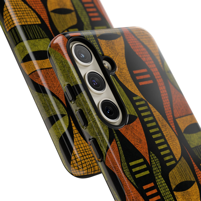 Geometric African-Inspired Tough Phone Case