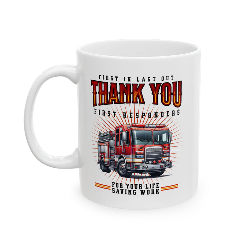 Thank You First Responders Coffee Mug