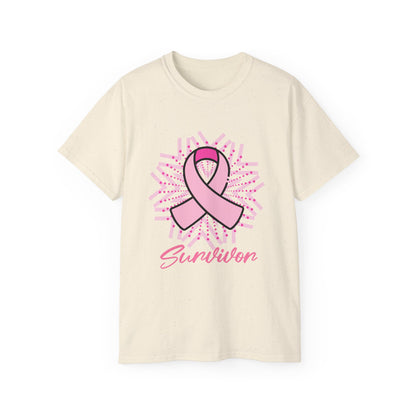 Breast Cancer Survivor Pink Ribbon Ultra Cotton T-Shirt