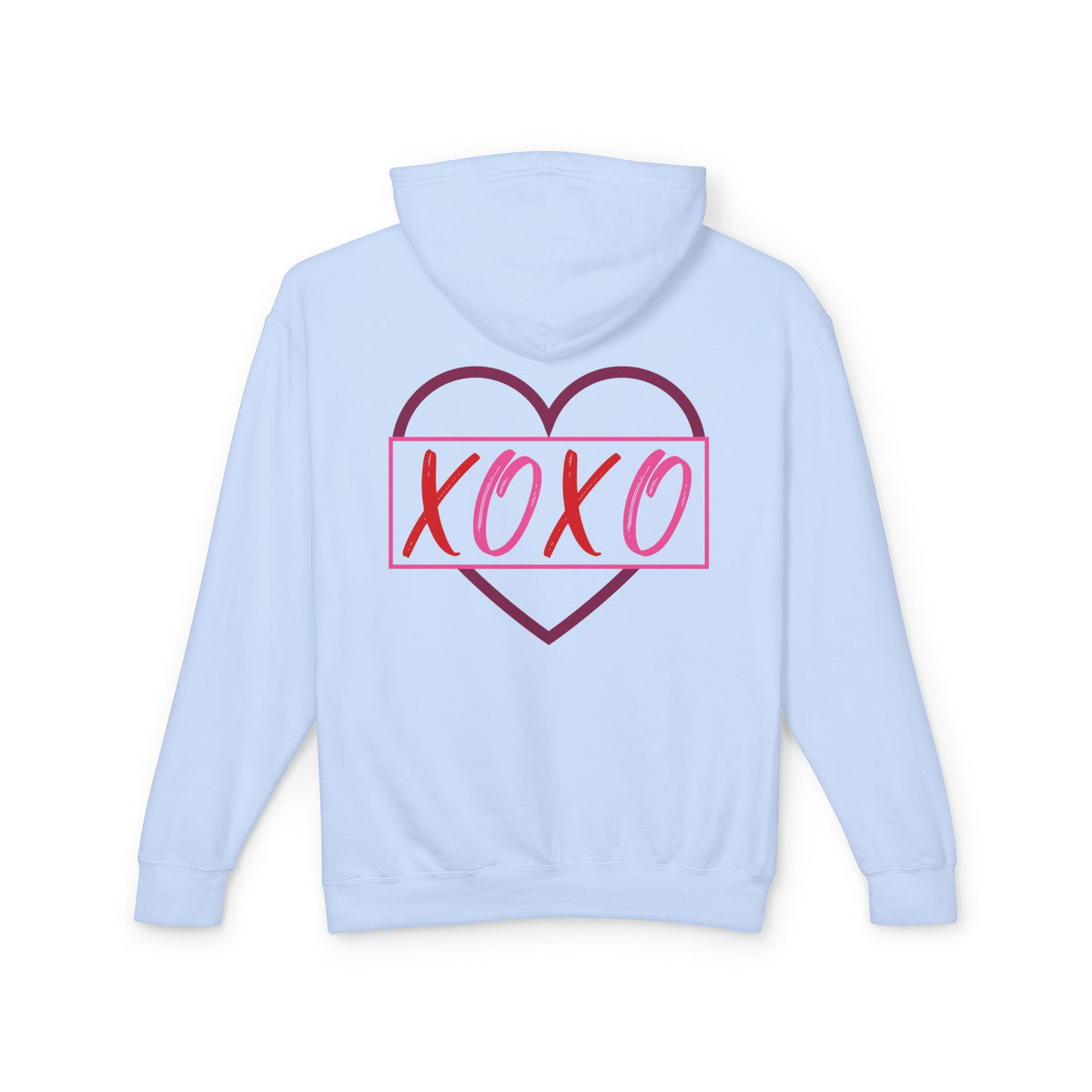 XOXO Romantic Unisex Lightweight Hooded Sweatshirt