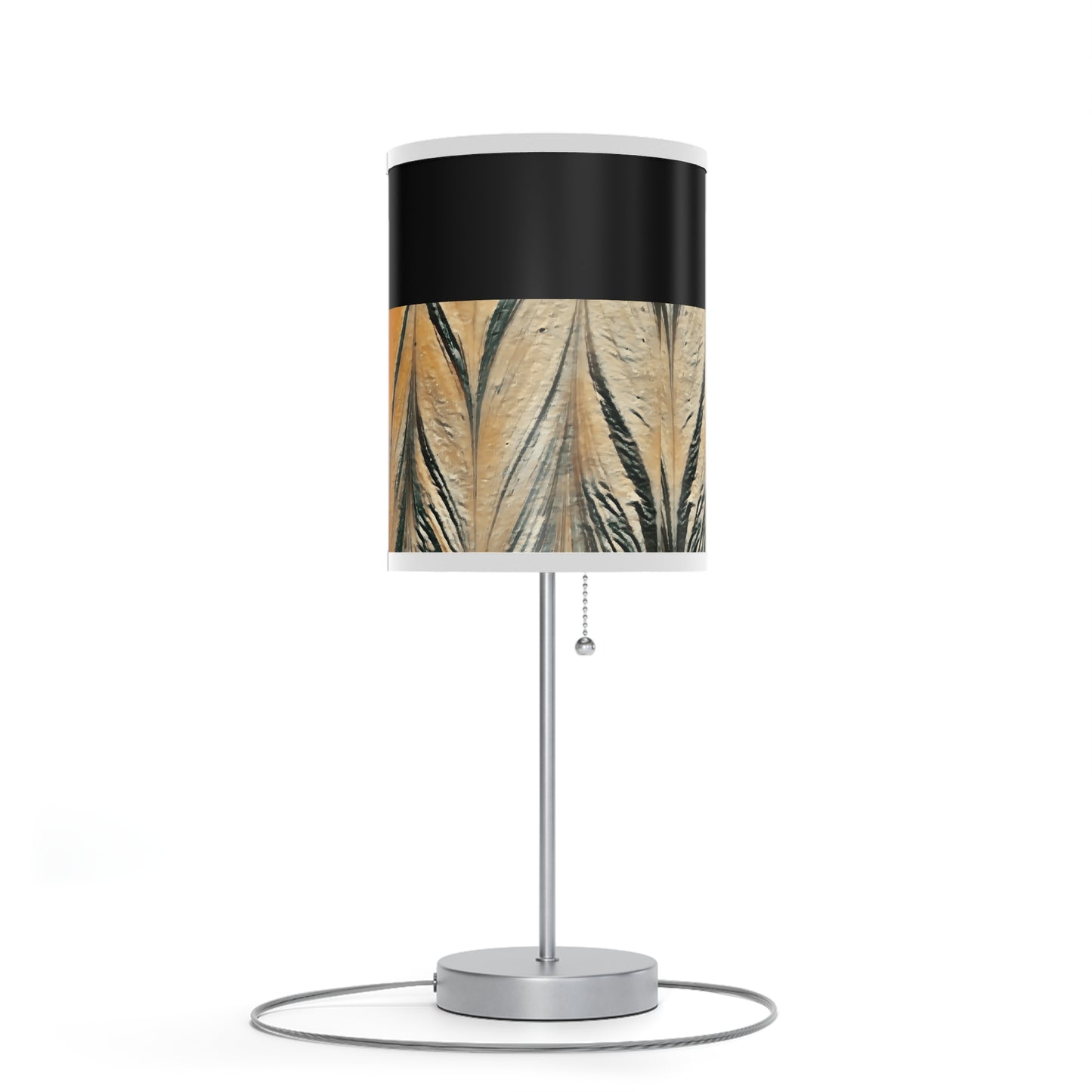 Abstract Gold Acrylic Design Lamp on a Stand, US|CA plug