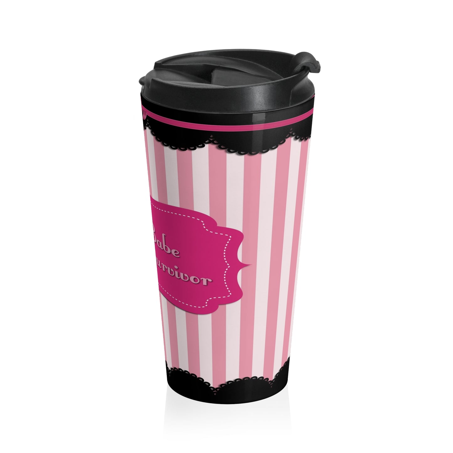 Boss Babe Cancer Survivor Stainless Steel Travel Mug