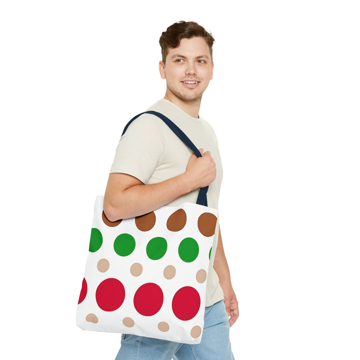 Colorful Polka Dot Tote Bag