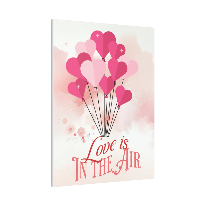 Love is in The Air - Romantic Canvas Wall Art Stretched, 0.75"