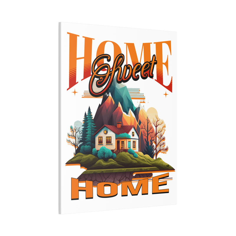 Home Sweet Home Canvas Wall Art Stretched, 0.75"