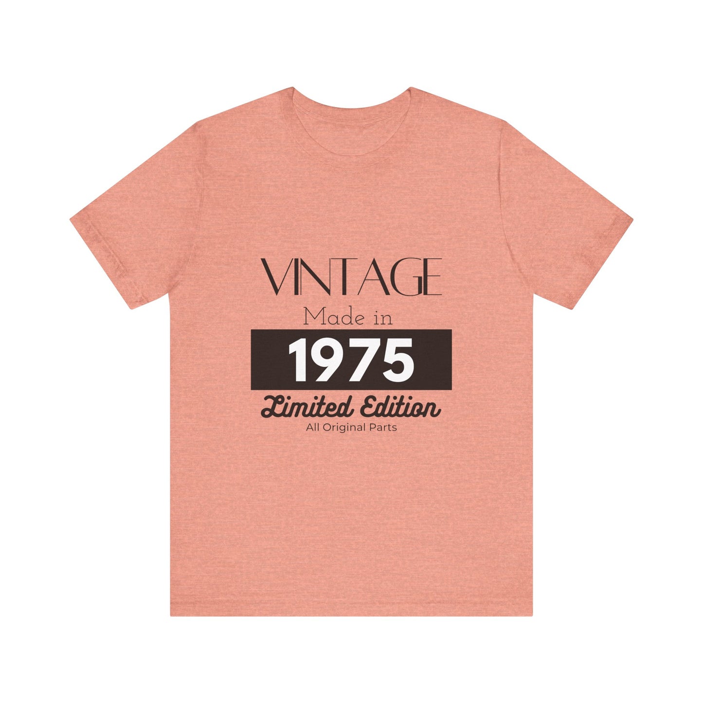 Personalized Custom Year "Vintage Limited Edition" Birthday Unisex Jersey Short Sleeve Tee