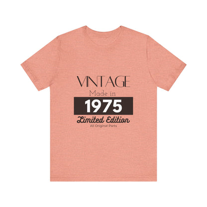 Personalized Custom Year "Vintage Limited Edition" Birthday Unisex Jersey Short Sleeve Tee