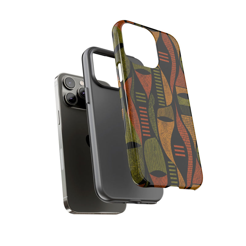 Geometric African-Inspired Tough Phone Case