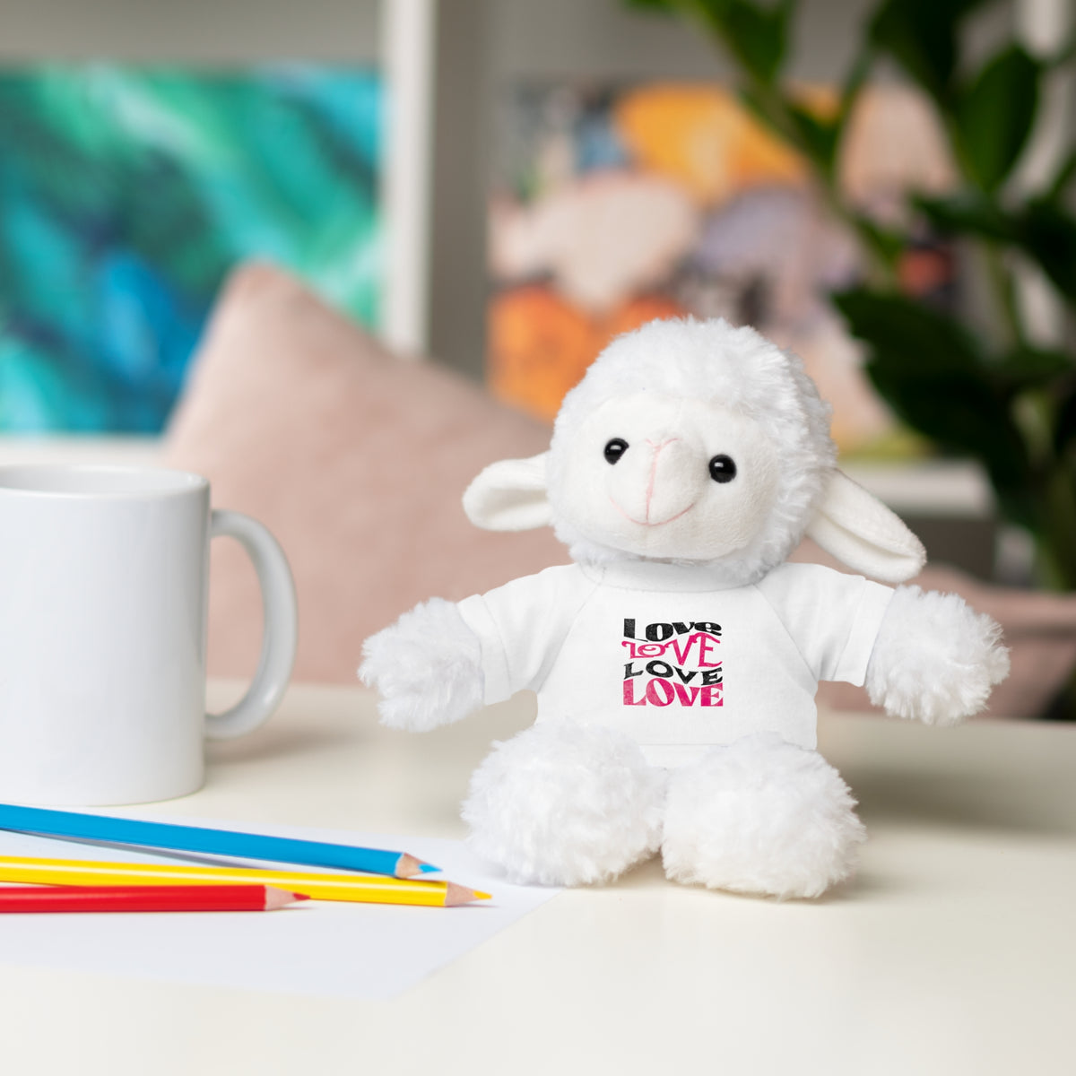 Love Typography - Romantic Stuffed Animals with Tee