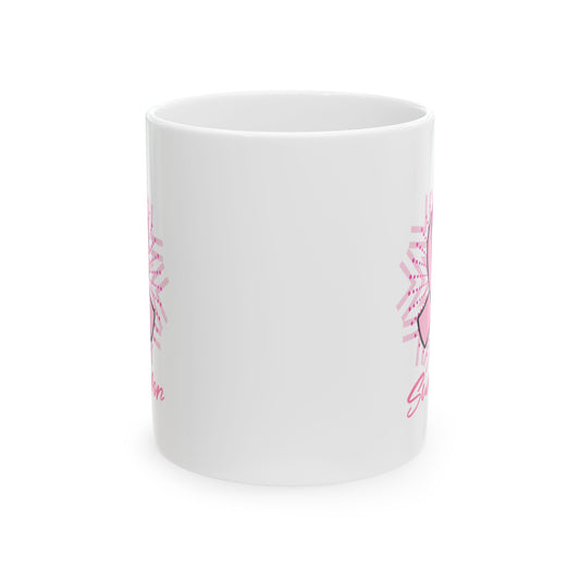 Breast Cancer Survivor Mug — Pink Ribbon Survivor Coffee Mug (11oz)