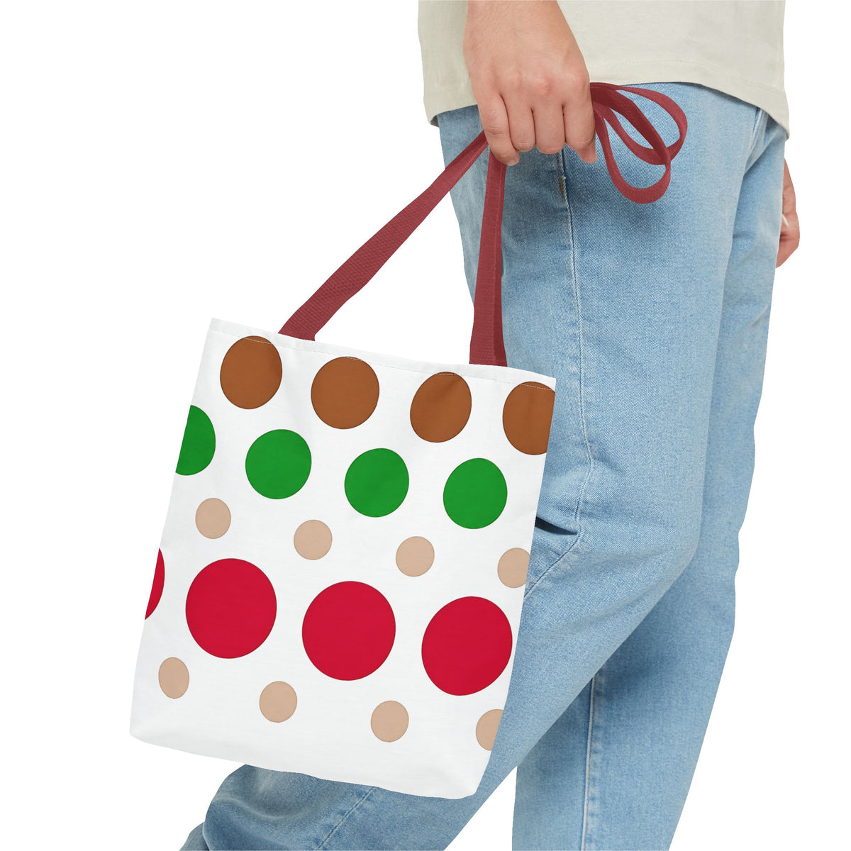 Colorful Polka Dot Tote Bag
