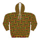 Kente Cloth Unisex Pullover Hoodie (AOP)