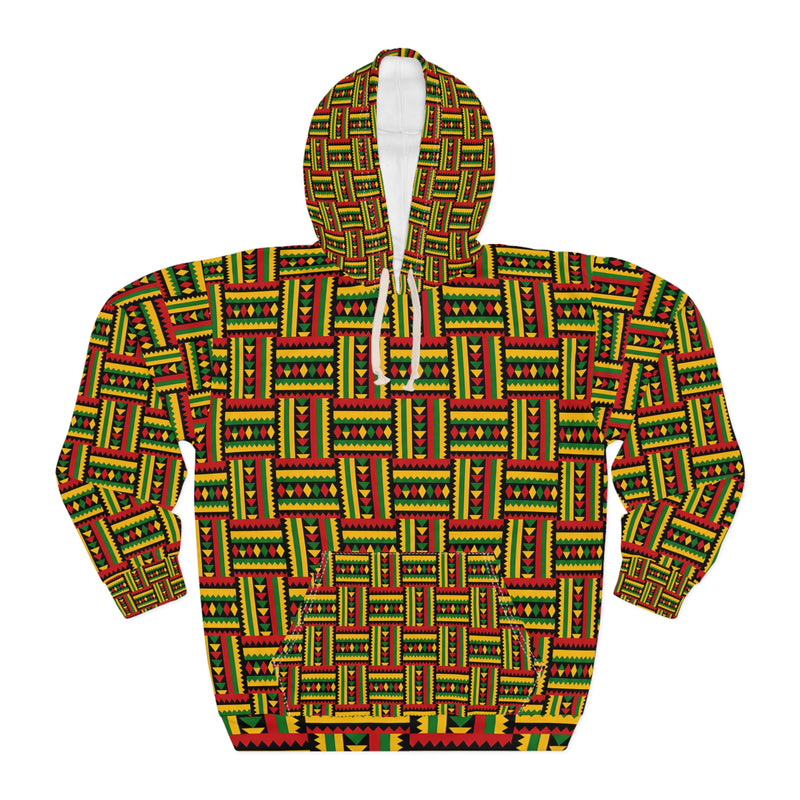 Kente Cloth Unisex Pullover Hoodie (AOP)