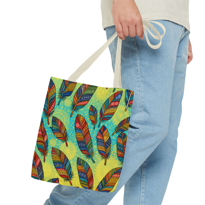 Boho Feathers Tote Bag (AOP)