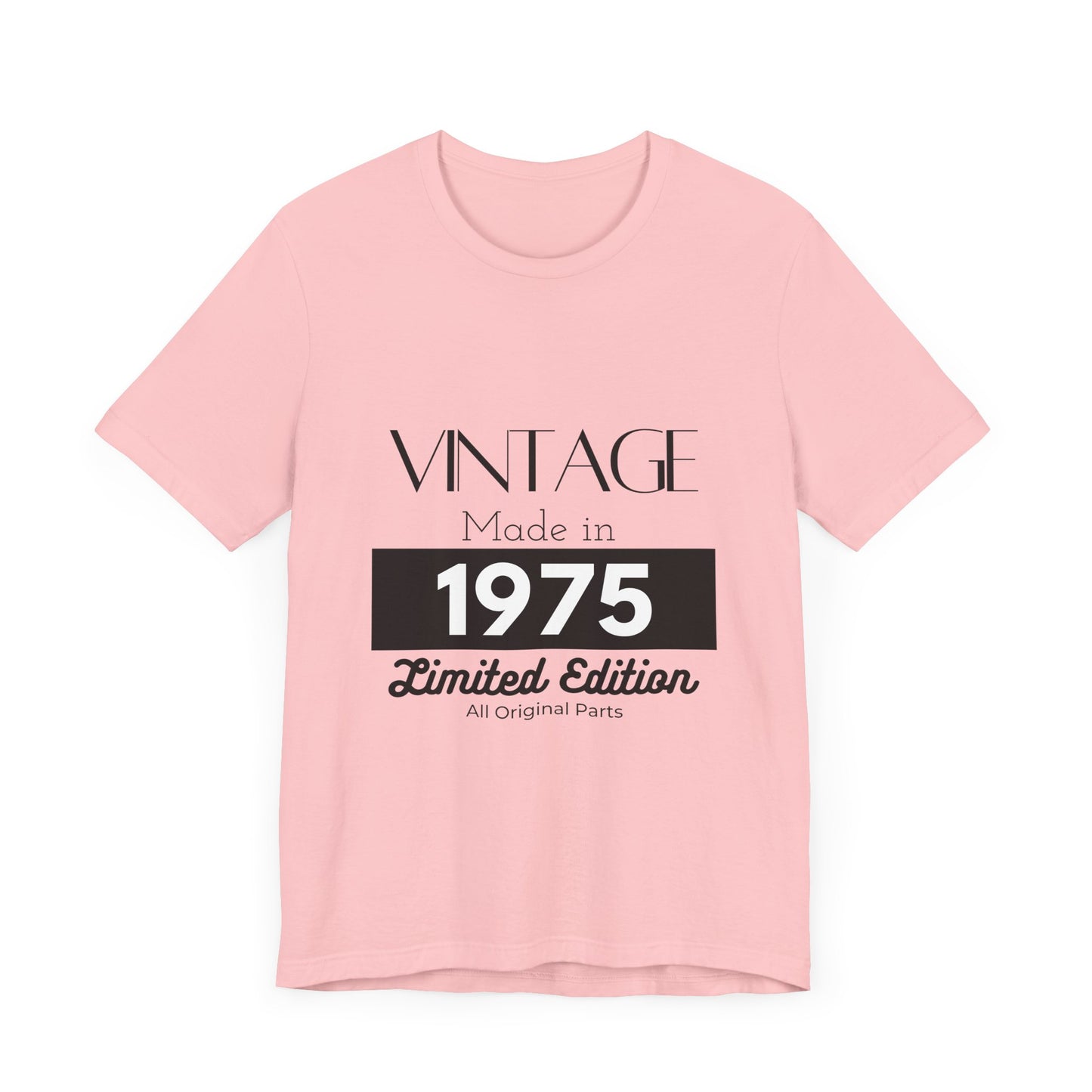 Personalized Custom Year "Vintage Limited Edition" Birthday Unisex Jersey Short Sleeve Tee