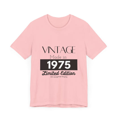 Personalized Custom Year "Vintage Limited Edition" Birthday Unisex Jersey Short Sleeve Tee