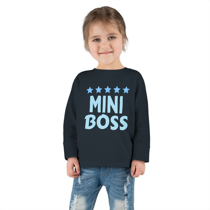 Mini Boss Toddler Long Sleeve Tee