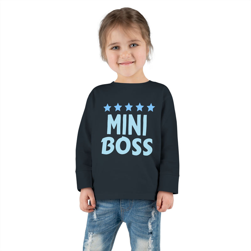 Mini Boss Toddler Long Sleeve Tee