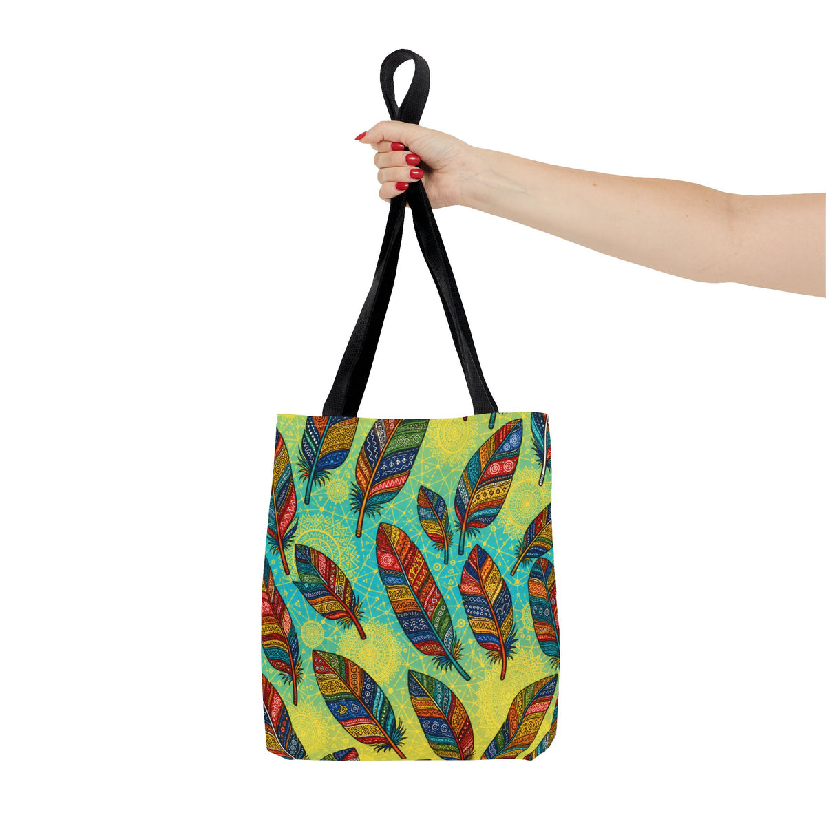 Boho Feathers Tote Bag (AOP)
