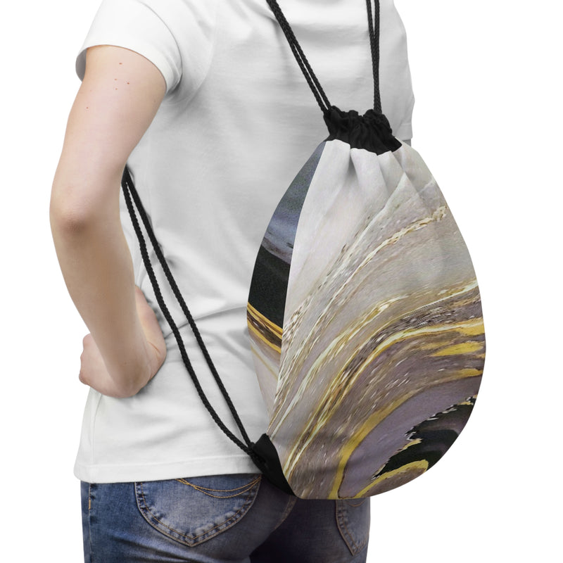 Marble Swirl Drawstring Bag