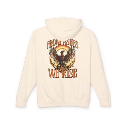 From Ashes We Rise Unisex Lightweight Hooded Sweatshirt