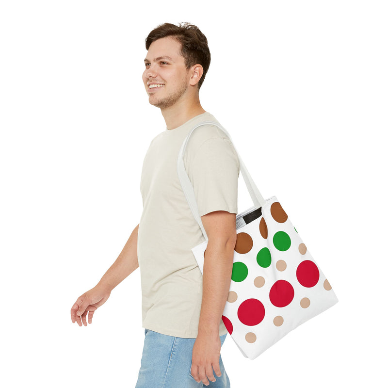 Colorful Polka Dot Tote Bag