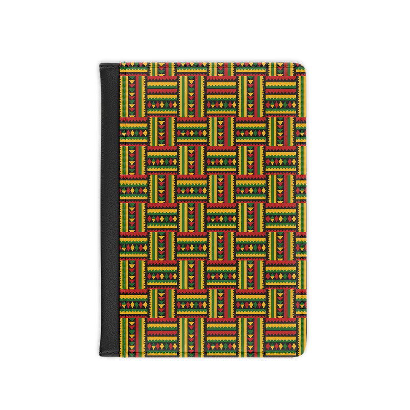 Colorful Geometric Kente African Print Passport Cover
